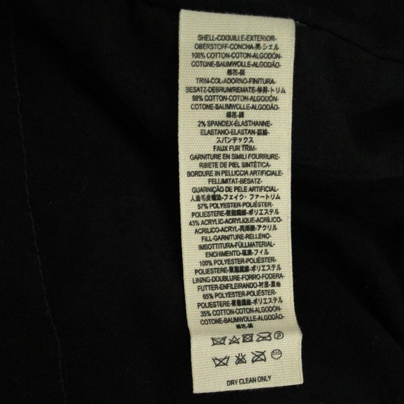 Free People Owen Black Sherpa Trim Asymmetrical Snap Front Bomber Jacket S - Picture 10 of 10